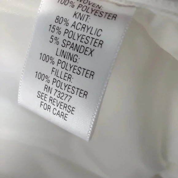 Croft & Barrow Off White Quilted Vest Women's Size Large Fall Layering Hiking - Picture 5 of 6